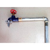 Robinet gradină 1/2" zincat fontă final Robinet gradină 1/2" zincat fontă final