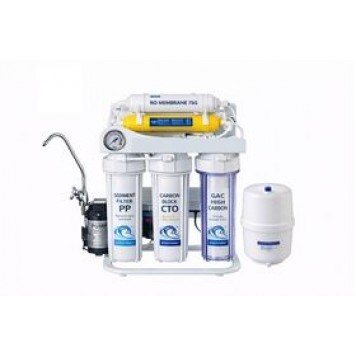 Stație de filtrare cu osmoză inversă, 6 trepte, cu pompă, cu mineralizare
