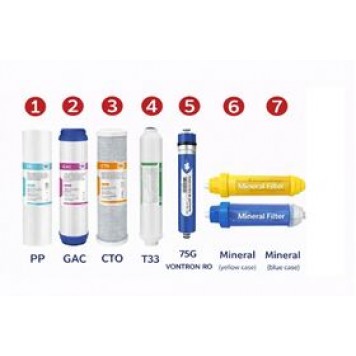 Stație de filtrare cu osmoză inversă, 7 trepte, fară pompă, cu mineralizare-1