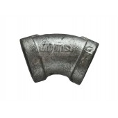 Cot fontă 1" galv 45° HY