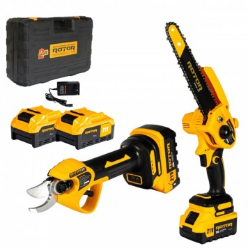 Set fierastrau+Foarfeca pe acumulator Rotor GS1