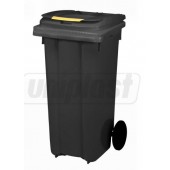 Cos pentru transportarea deseurilor 120 L pe roti (negru) UNI Cos pentru transportarea deseurilor 120 L pe roti (negru) UNI