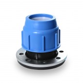 Adaptor compresiune cu flansa D. 75 x 2.1/2" / 16 A (flansa 8 gauri) 