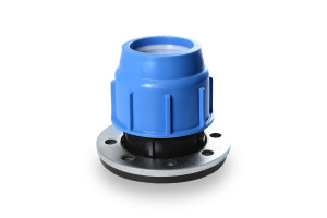Adaptor compresiune cu flansa D. 75 x 2.1/2" / 16 A (flansa 8 gauri) 